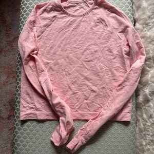 Athleta pink soft long sleeve top
